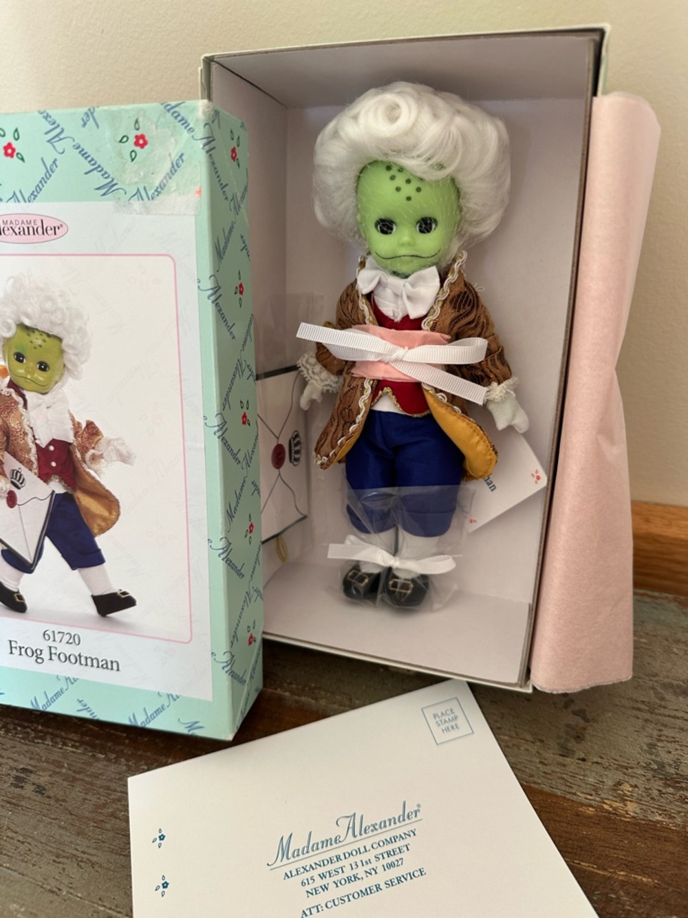 Frog Footman Alice in Wonderland 61720 Madame Alexander 8” doll vintage in box